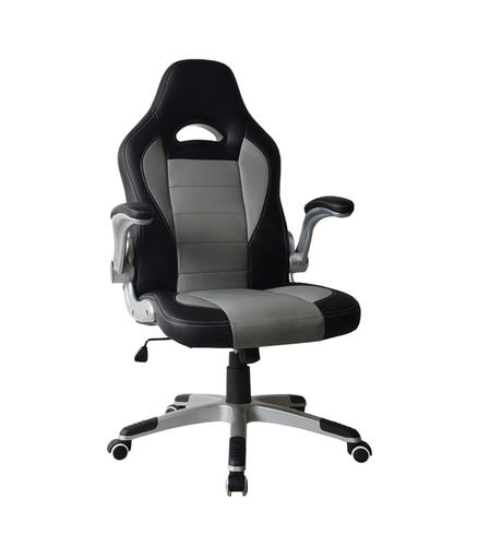 Chaise de bureau PC chaise de jeu chaise de bureau en cuir PU chaise d'ordinateur pivotante chaise de course ergonomique HJ040