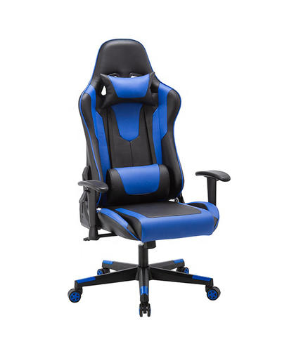 Chaise de jeu Chaise de jeu vidéo Chaise d'ordinateur à dossier haut Chaise de bureau en cuir PU Style de course HJ041