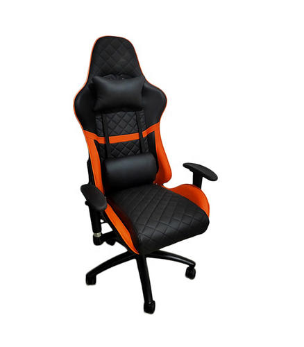 Chaise de jeu vidéo confortable avec appui-tête et support lombaire pour PC Gamer (rouge, noir, bleu et jaune) HJ044