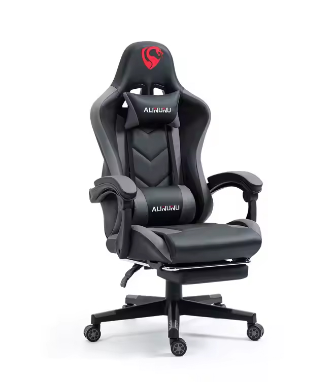 Jeu de chaise de jeu blanc de haute qualité de haute qualité avec massage pour joueur informatique PC